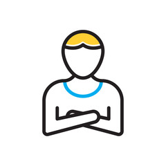 Multi color icon for ideal