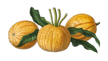 Realistic illustration of fresh, ripe spikenard, emphasizing its smooth texture and vibrant color, against a clean white background for a fresh and minimalistic aesthetic.