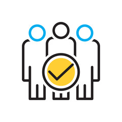Multi color icon for able