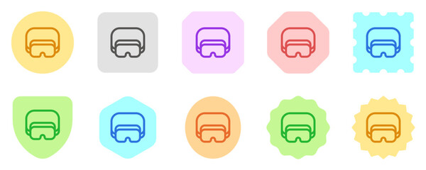 Editable safety goggle, eye protection vector icon. Construction, tools, industry. Part of a big icon set family. Perfect for web and app interfaces, presentations, infographics, etc