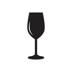 wine glass black