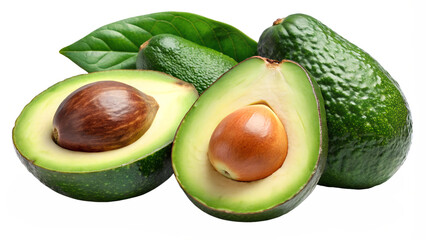 avocado collection isolated on transparent background png