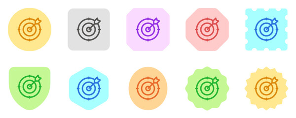 Editable dart, target, goal vector icon. Business, work, job, office. Part of a big icon set family. Perfect for web and app interfaces, presentations, infographics, etc