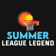 Summer League Legend Funny Outdoor Vacation Arts, Illustrations and Graphics for Print on Demand and all Print Related Industries.