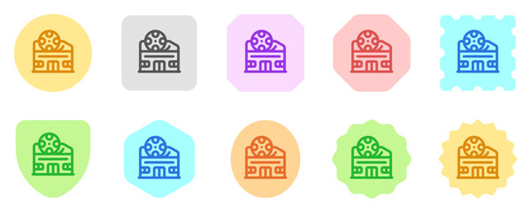 Editable cinema, theater, building vector icon. Movie, cinema, entertainment. Part of a big icon set family. Perfect for web and app interfaces, presentations, infographics, etc
