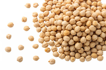 dried chickpeas top view isolated on transparent background png