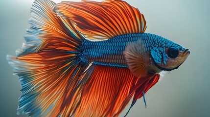 Fototapeta premium colorful fish on a black Beautiful colors