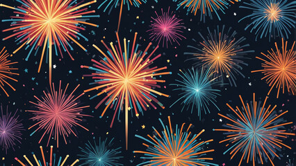 colorful fireworks background