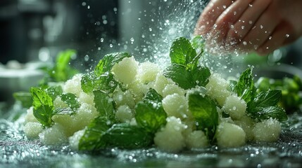 Refreshing Mint and Melon Dessert: A Culinary Masterpiece
