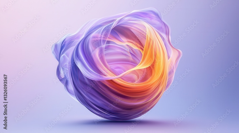 Poster a captivating and fluid abstract visualization of a neural network wave representing the dynamic and
