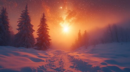 Wrapped in Warmth Beneath the Winter Sky