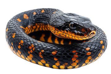 Obraz premium Colorful snake resting on a flat surface