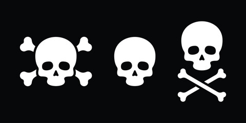Skulls and crossbones black background