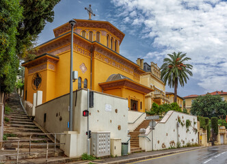 The church of Notre Dame du Perpetuel Secours translated as the Church of Our Lady-Perpetual Relief...
