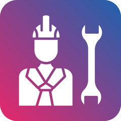 Construction Worker icon style