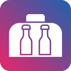 Bottle Bag icon style