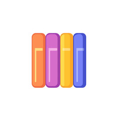 Very Simple flat 2D icon bookshelf set collection isolated on a white background, vector, flat design, animation design, simple flat 2D icon, minimalist design, clipart