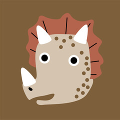 Head dragon illustration cartoon hand drawn vector 