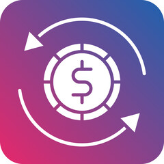 Dollar Exchange icon style
