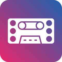 Fototapeta premium Cassettte icon style