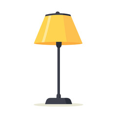 Obraz premium Very Simple flat 2D icon yellow lamp collection isolated on a white background, vector, flat design, animation design, simple flat 2D icon, minimalist design, clipart