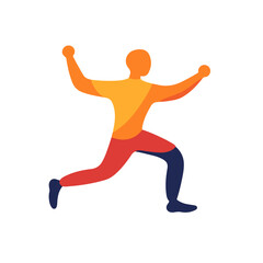 Very Simple flat 2D icon locking dance collection isolated on a white background, vector, flat design, animation design, simple flat 2D icon, minimalist design, clipart