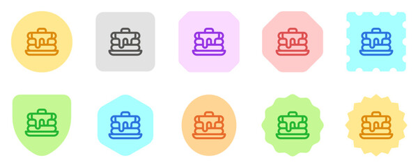 Editable pancake with maple syrup and butter vector icon. Bakery, cooking, food. Part of a big icon set family. Perfect for web and app interfaces, presentations, infographics, etc