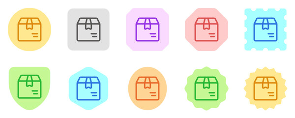 Editable package, parcel, box vector icon. Shipping, delivery, e-commerce, transport, logistics. Part of a big icon set family. Perfect for web and app interfaces, presentations, infographics, etc