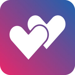 Black Heart icon style