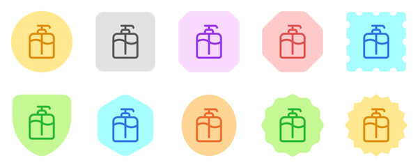 Editable shampoo pump bottle vector icon. Barbershop, lifestyle, grooming. Part of a big icon set family. Perfect for web and app interfaces, presentations, infographics, etc