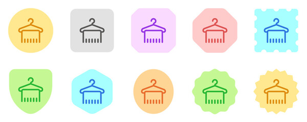 Editable towel hanger vector icon. Wellness, spa, relaxation. Part of a big icon set family. Perfect for web and app interfaces, presentations, infographics, etc