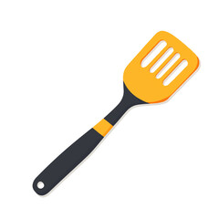 Very Simple flat 2D icon spatula isolated on a white background, vector, flat design, vector, flat design, animation design, flat 2D icon, minimalist design, vector