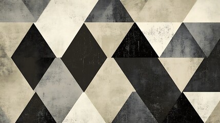 Abstract Triangle Geometric Pattern Wallpaper Design