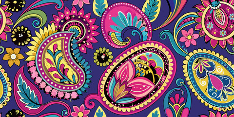 paisley seamless background