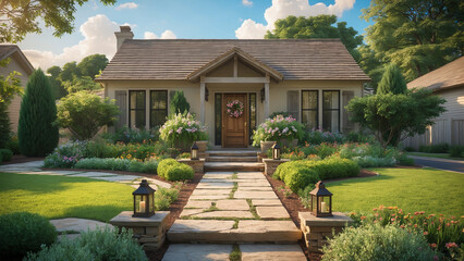 Fototapeta premium garden in the garden