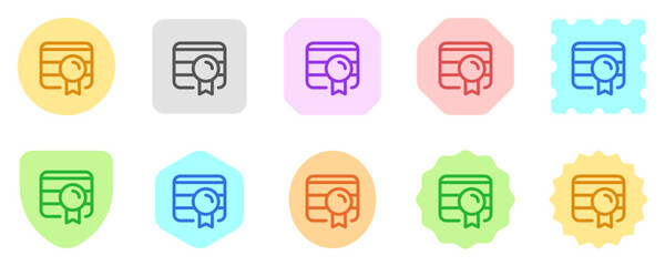 Editable web certificate vector icon. SEO, marketing, business. Part of a big icon set family. Perfect for web and app interfaces, presentations, infographics, etc