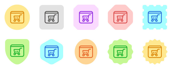 Editable online store website vector icon. SEO, marketing, business. Part of a big icon set family. Perfect for web and app interfaces, presentations, infographics, etc