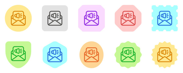 Editable email marketing vector icon. SEO, marketing, business. Part of a big icon set family. Perfect for web and app interfaces, presentations, infographics, etc