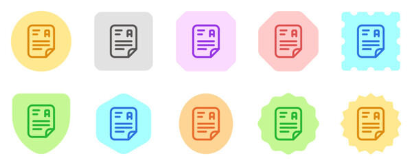 Editable examination, test vector icon. School, education, course. Part of a big icon set family. Perfect for web and app interfaces, presentations, infographics, etc