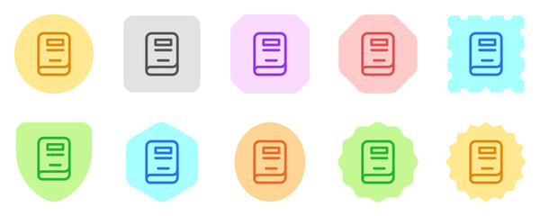 Editable book, notebook, texbook vector icon. Education, literature, stationery. Part of a big icon set family. Perfect for web and app interfaces, presentations, infographics, etc