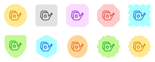 Editable watering can vector icon. Gardening, landscaping, horticulture. Part of a big icon set family. Perfect for web and app interfaces, presentations, infographics, etc