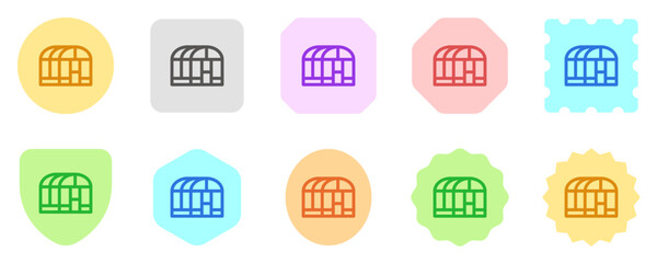 Editable glass house, greenhouse vector icon. Gardening, building, horticulture. Part of a big icon set family. Perfect for web and app interfaces, presentations, infographics, etc