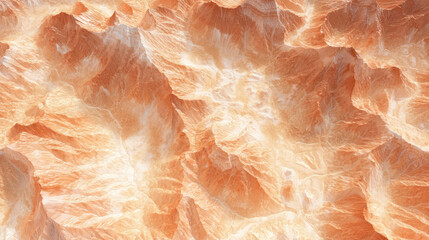 Aerial view of a barren desert landscape