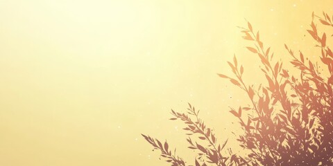 Fototapeta premium Sunlight, Soft Focus, Leaves, Soft Colors, Light, Pattern, Orange,, Elegant,, Yellow,