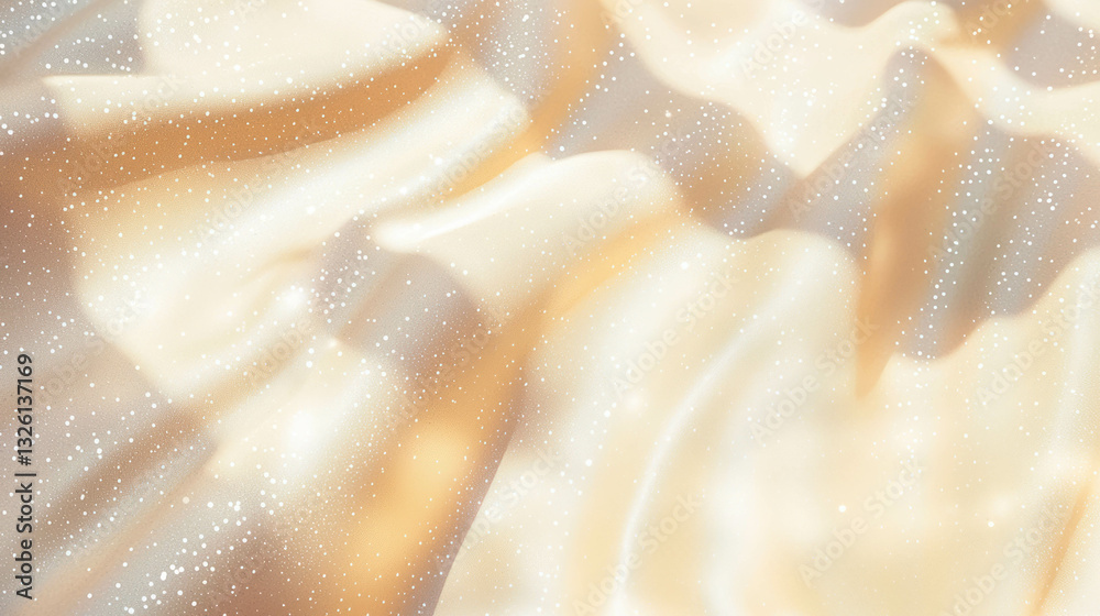 Poster Dreamy beige light bokeh effect with soft shadows for elegant background design