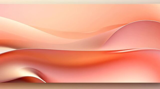 Vibrant Peach Fuzz Abstract Background for Website Homepage Wallpaper Video. Modern Fluid Design with Smooth Waves and Gradient Texture. Application Dashboard Background Video. Copy Paste Area
