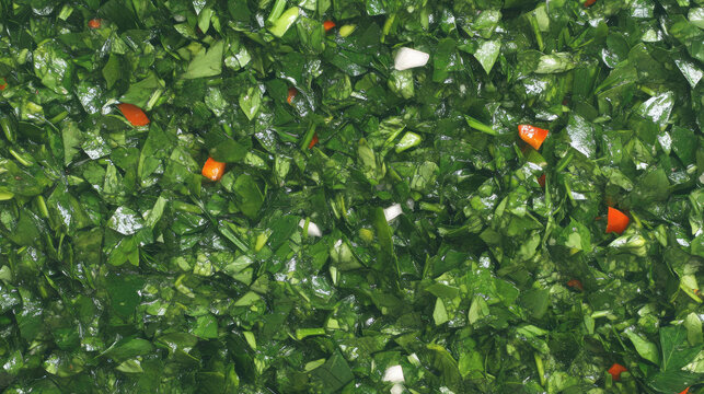 Vibrant chimichurri herb texture for culinary design and food inspiration