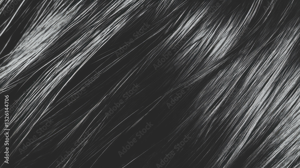 Poster grunge texture of hair and fibers with dirty scanner effect for design projects