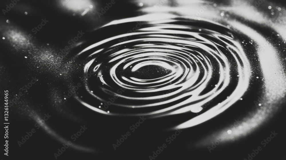 Aufkleber Abstract moire pattern with circular interference for design and background