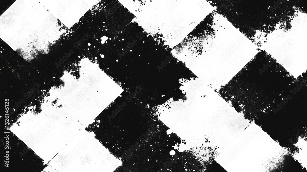 Aufkleber Abstract grunge texture with pixelated blocky pattern for creative design